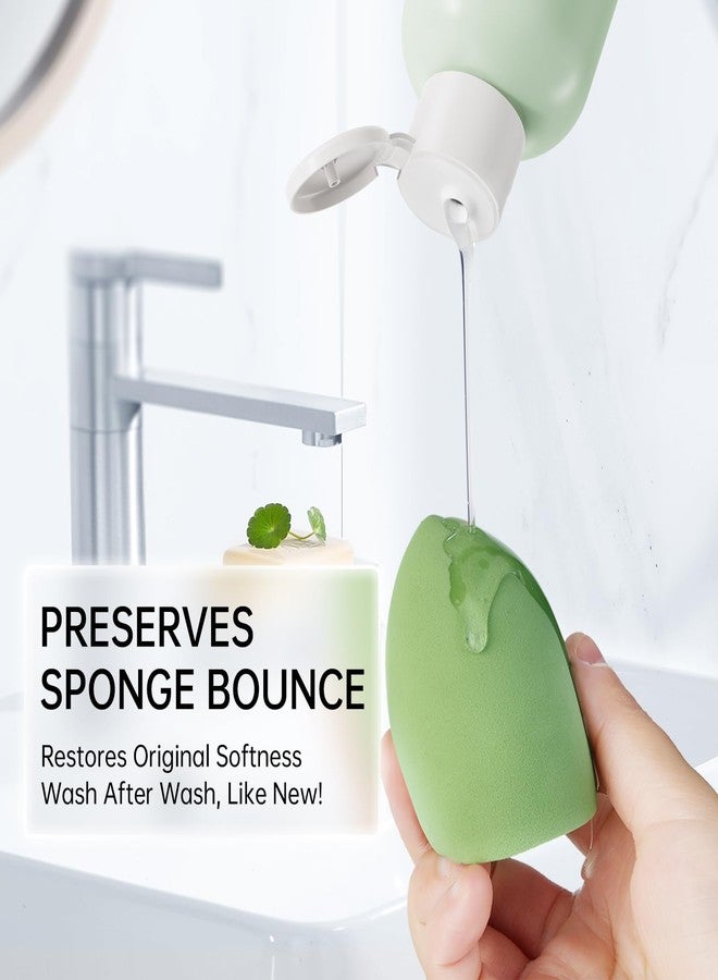 Ubisye Makeup Brush Cleaner, Make Up Brush Cleaner Solution, Makeup Sponge Cleaner for Brushes, Brush Shampoo for Deep Cleaning, Gentle Formula Cruelty Free 5.3 Fl Oz - Image 4